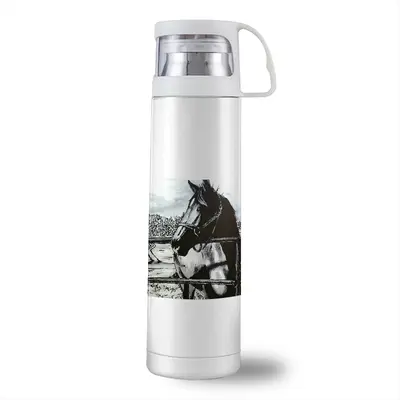 Portrait Of A Horse Thermos Cup (17oz/500ml)