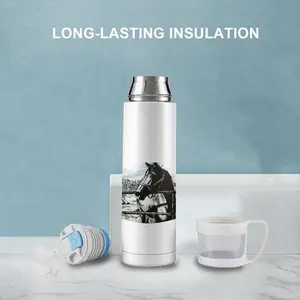 Portrait Of A Horse Thermos Cup (17oz/500ml)