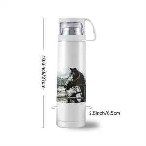 Portrait Of A Horse Thermos Cup (17oz/500ml)