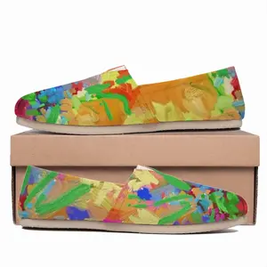 Men Digital Flowers Flat Shoes