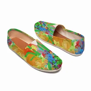 Men Digital Flowers Flat Shoes