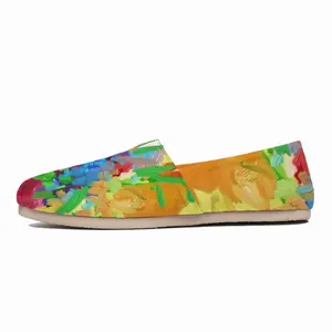 Men Digital Flowers Flat Shoes