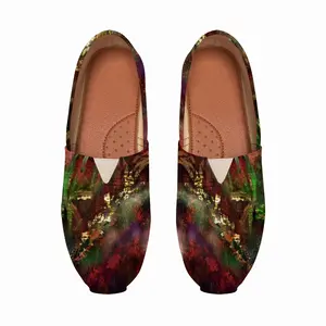 Men Red And Gold Selva Flat Shoes