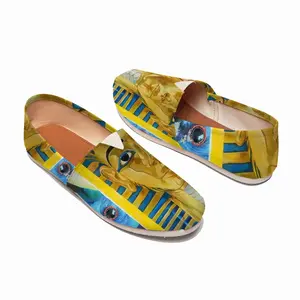 Men Tut Bluebird And Watermelon Flat Shoes