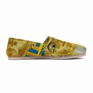 Men Tut Bluebird And Watermelon Flat Shoes