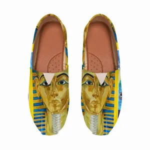 Men Tut Bluebird And Watermelon Flat Shoes