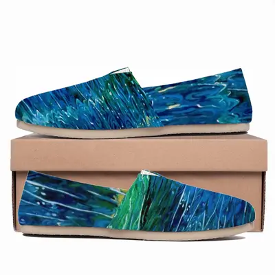 Men Water Reflections Flat Shoes