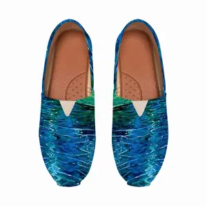 Men Water Reflections Flat Shoes