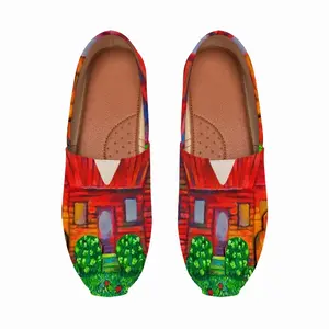 Men Red House With Miles Flat Shoes