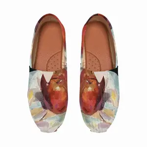 Men Apples On A Table Flat Shoes