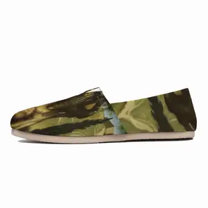 Men Old Olive Flat Shoes