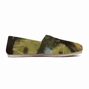 Men Old Olive Flat Shoes