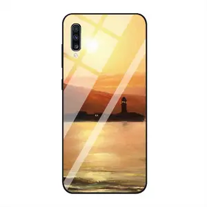 Gold Sea Sunset Samsung Galaxy A50 Phone Case