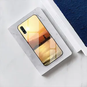 Gold Sea Sunset Samsung Galaxy A50 Phone Case