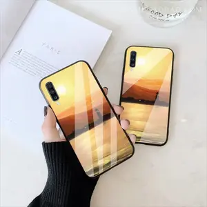 Gold Sea Sunset Samsung Galaxy A50 Phone Case