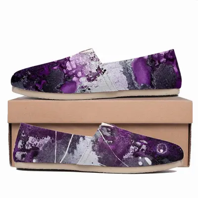 Men Basic Violet Flat Shoes