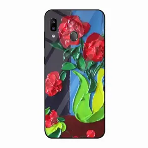 Roses And Cherries Samsung Galaxy A20 Phone Case