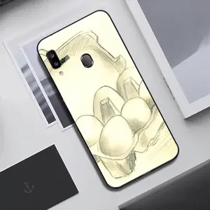 6 Eier Im Karton Six Eggs In The Cardboard Samsung Galaxy A20 Phone Case