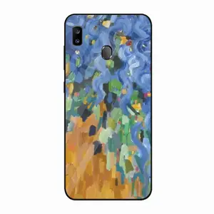 Blue Irises Samsung Galaxy A20 Phone Case