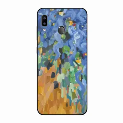 Blue Irises Samsung Galaxy A20 Phone Case