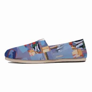 Men La Pointe Courte A Fishing Harbor In Southern France Flat Shoes