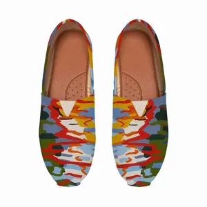 Men Reflections Of Boats In Water 3 Flat Shoes