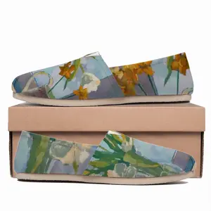 Men Flowers Flat Shoes