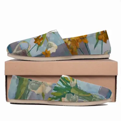 Men Flowers Flat Shoes