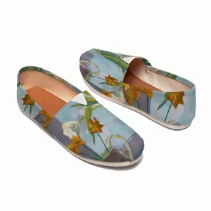 Men Flowers Flat Shoes