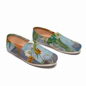 Men Flowers Flat Shoes