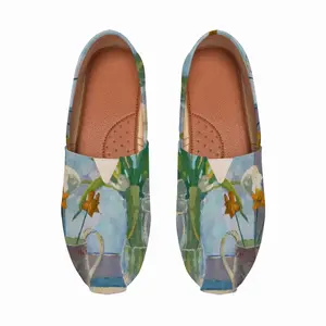 Men Flowers Flat Shoes