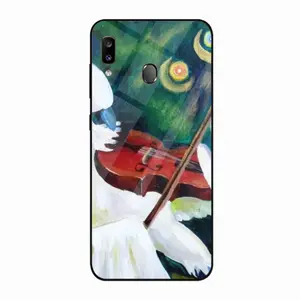 Cockatoo Plays Violin Samsung Galaxy A20 Phone Case