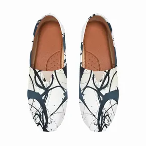 Men Hebe Royal Abstract Flat Shoes