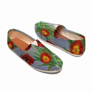 Men Tulips Flat Shoes