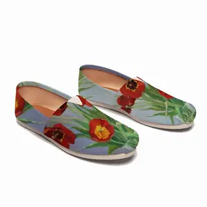 Men Tulips Flat Shoes