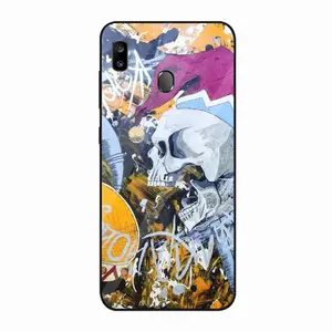 Joker Skull Calligraphy Jester Samsung Galaxy A20 Phone Case