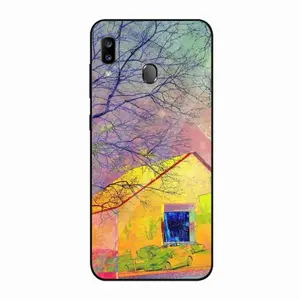 Yellow House Samsung Galaxy A20 Phone Case