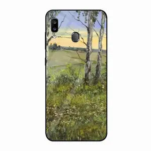 Birch Trees At Sunrise Samsung Galaxy A20 Phone Case