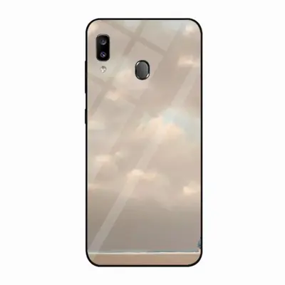 Beach With Three Visitors And A Pole Samsung Galaxy A20 Phone Case