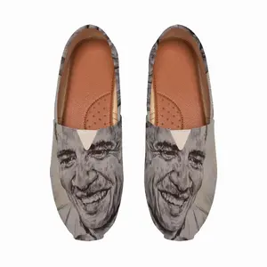 Men President Barack Obama Flat Shoes