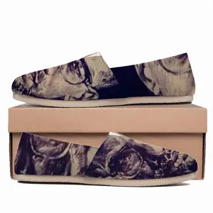 Men Malcolm X Portrait Flat Shoes