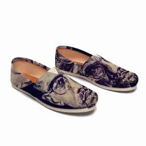 Men Malcolm X Portrait Flat Shoes