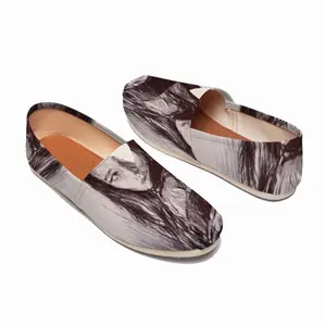 Men Portrait Of Gong Li Flat Shoes