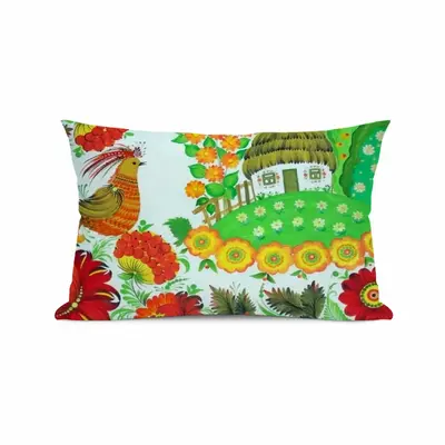 Blooming Eden Polyester Pillow (Rectangle, Multi-Size)