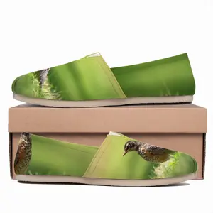 Men Bird In High Park Grass Flat Shoes