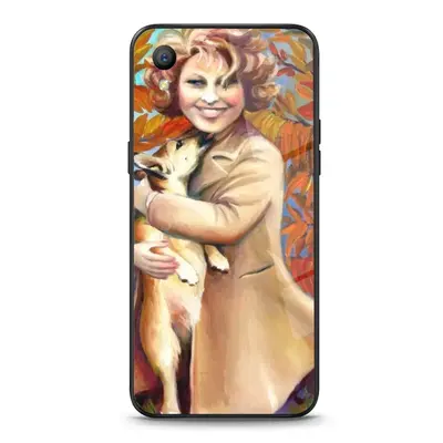 Queen Elizabeth As Child With Her Pet Corgi Dog OPPO A37 Phone Case