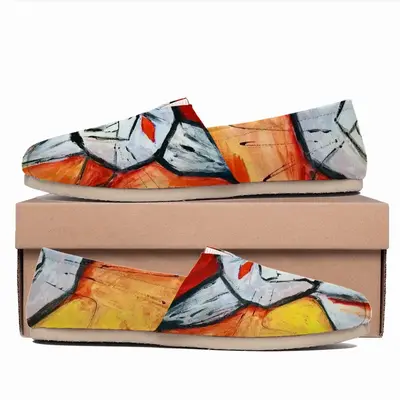 Men Super Angry Cat Flat Shoes