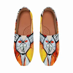 Men Super Angry Cat Flat Shoes