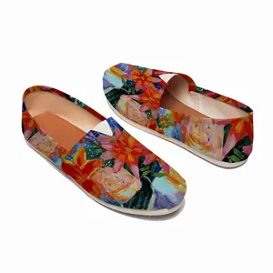 Men Summer Flowers Lilies Flat Shoes