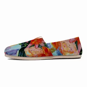 Men Summer Flowers Lilies Flat Shoes